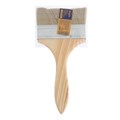 Кисть плоская ТУНДРА, смешанная щетина, деревянная рукоятка, 4", 100 мм 1818234 - фото 17097974
