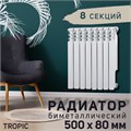 Радиатор Tropic 500x80 мм биметаллический, 8 секций 2398264 - фото 17098783