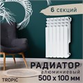 Радиатор Tropic 500x100 мм алюминиевый, 6 секций 2398268 - фото 17098793