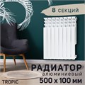 Радиатор Tropic 500x100 мм алюминиевый, 8 секций 2398269 - фото 17098803