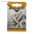 Стяжка межсекционная Element, 8х30 мм, никель, на блистере 4 шт. 2332981 - фото 17098875