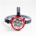 Фонарь налобный аккумуляторный, 9 х 7 см, микс 1779690 - фото 17099701