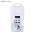 Таймер розеточный Smartbuy, электронный, 3500 Вт, недельный+суточный 2799964 - фото 17101610