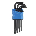 Набор ключей ТУНДРА black, TORX Tamper, удлиненные, CrV, TT10 - TT50, 9 шт. 2354403 - фото 17102543