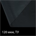 Плёнка полиэтиленовая 120 мкм, прозрачная, длина 10 м, ширина 3 м, рукав (1.5 м × 2), Эконом 50% 3262901 - фото 17105714
