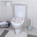 Сиденье для унитаза с крышкой Росспласт «Декор. Сакура», 46×36 см, белое 3464724 - фото 17105966
