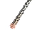 Бур по бетону ТУНДРА, крестовый наконечник, двойная спираль, SDS-plus, 12 х 210 мм 2771625 - фото 17106089