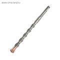 Бур по бетону ТУНДРА, крестовый наконечник, двойная спираль, SDS-plus, 14 х 210 мм 2771629 - фото 17106101