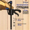 Струбцина быстрозажимная ТУНДРА, F-образная, 200 х 60 х 375 мм 1818187 - фото 17106248