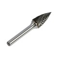 Борфреза ТУНДРА тип G параболическая заостренная, 12 x 25 мм, хвостовик 6 мм 3130106 - фото 17108833