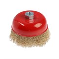 Щетка металлическая для УШМ ЛОМ, "чашка", М14, 125 мм 2767943 - фото 17109215