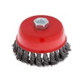 Щетка металлическая для УШМ ЛОМ, крученая проволока, "чашка", М14, 100 мм 2767952 - фото 17109233