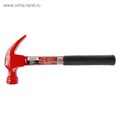 Молоток-гвоздодер ЛОМ, металлическая обрезиненная рукоятка, 680 г 2679412 - фото 17109382