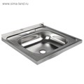 Мойка кухонная "Владикс", накладная, без сифона, 50х50 см, нержавеющая сталь 0.4 мм 3890633 - фото 17110669