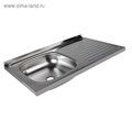 Мойка кухонная "Владикс", накладная, без сифона, 80х50 см, левая, нержавеющая сталь 0.4 мм 3890635 - фото 17110677