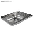 Мойка кухонная "Владикс", накладная, без сифона, 60х50 см, левая, нержавеющая сталь 0.4 мм 3890637 - фото 17110680