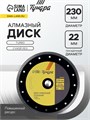 Диск алмазный отрезной ТУНДРА ПРОФИ, повышенный ресурс, TURBO, сухой рез, 230 х 22 мм 2966616 - фото 17111900