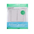 Выключатель SE ATLASDESIGN, 10 А, 2 клавиши, IP20, скрытый, белый, ATN000152 4089265 - фото 17112326