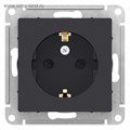Розетка SE ATLASDESIGN, 16 А, 250 В, встраиваемая, с з/к, шторки, IP20, карбон, ATN001045 4089420 - фото 17112359