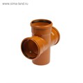 Крестовина канализационная FLEXTRON, d=110 мм, 90°, наружная 4332283 - фото 17113604