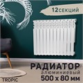 Радиатор алюминиевый Tropic, 500 x 80 мм, 12 секций 4525604 - фото 17114889