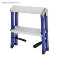Стремянка ТУНДРА, комбинированная, двухсторонняя, 2 ступени, 430 мм 4590976 - фото 17116660