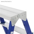 Стремянка ТУНДРА, комбинированная, двухсторонняя, 4 ступени, 870 мм 4590978 - фото 17116667