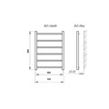 Полотенцесушитель электрический ТЕРА "Ребро", 500х800 мм, d=25 4711236 - фото 17117030