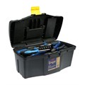 Ящик для инструмента ТУНДРА, 16", 410 х 220 х 190 мм, пластиковый, два органайзера 4649983 - фото 17119193