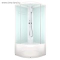 Душевая кабина DOMANI-Spa Delight 99, поддон 45 см, белые стенки, матированная, 90х90 4870287 - фото 17119289
