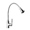 Cмеситель для кухни Accoona A4890-4, однорычажный, гибкий излив, с гайкой, 2 режима, хром 4973659 - фото 17119423