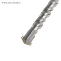 Бур по бетону ТУНДРА, двойная спираль, SDS-plus, 24 х 600 мм 4713150 - фото 17120167