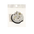 Переходник универсальный 16А, с з/к, 220 В, черно-белый, заподлицо в розетку,розн. упак. 5018827 - фото 17120747