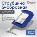 Струбцина G-образная ТУНДРА, усиленная, 3" (75 мм) 4774265 - фото 17120833