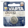 Батарейка литиевая Varta, CR2032-1BL, 3В, блистер, 1 шт. 5217314 - фото 17120963