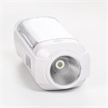 Фонарь ручной аккумуляторный 1+2 Вт, 1200 мАч, 5 В, 6 ч работы, 2 режима, дальность 50 м 5085303 - фото 17121352