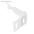Кронштейн для радиатора MasterProf ИС.030108, угловой, универсальный, усиленный, белый 5349781 - фото 17121945