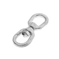 Вертлюг петля-петля ТУНДРА krep, 8 мм, оцинкованный, 1 шт. 5302115 - фото 17122012