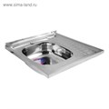 Мойка кухонная MIXLINE 527967, накладная, толщина 0.4 мм, 60х60х16 см, левая, выпуск 1 1/2" 5381578 - фото 17122488