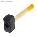 Кувалда кованая ЛОМ, 3 кг, деревянная рукоятка 5358907 - фото 17122516