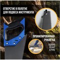 Ножовка по дереву ТУНДРА, 2К рукоятка, тефлоновое покрытие, 3D заточка, 7-8 TPI, 400 мм 5155407 - фото 17123216