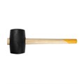 Киянка ТУНДРА, деревянная рукоятка, черная резина, 75 мм, 900 г 5986024 - фото 17124677