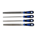 Набор напильников ТУНДРА, сталь У10, насечка №2, пластиковые рукоятки, 200 мм, 4 шт. 5352373 - фото 17126464