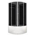 Душевая кабина DOMANI-Spa Delight 99, поддон 45см, черные стенки, тонированное стекло, 90х90 6581896 - фото 17126472