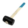 Киянка ТУНДРА, деревянная рукоятка, черная резина, 225 г 5354658 - фото 17126834