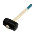 Киянка ТУНДРА, деревянная рукоятка, черная резина, 650 г 5354661 - фото 17126844
