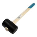 Киянка ТУНДРА, деревянная рукоятка, черная резина, 650 г 5354661 - фото 17126847