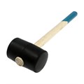 Киянка ТУНДРА, деревянная рукоятка, черная резина, 900 г 5354662 - фото 17126849