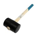 Киянка ТУНДРА, деревянная рукоятка, черная резина, 900 г 5354662 - фото 17126852