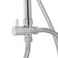 Душевая система ZEIN Z1004, тропическая и ручная лейка, шланги, стойка, мыльница, хром 5478298 - фото 17126891